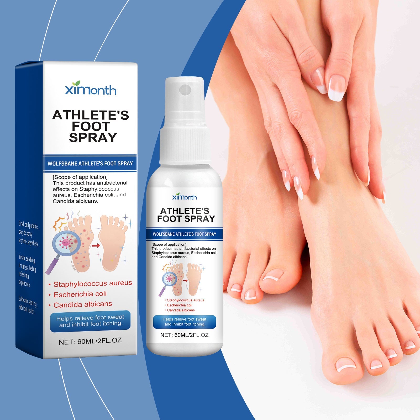Foot Care Spray Soothing Dry Feet Mild Moisturizing Foot Care Spray - Korvel