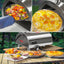 Silver Pizza Oven Outdoor 12" Semi-Automatic Rotatable Pizza Ovens Portable Stainless Steel - Korvel