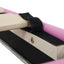 Twin Size Upholstered Bed Frame with LED Lights - Pink & White