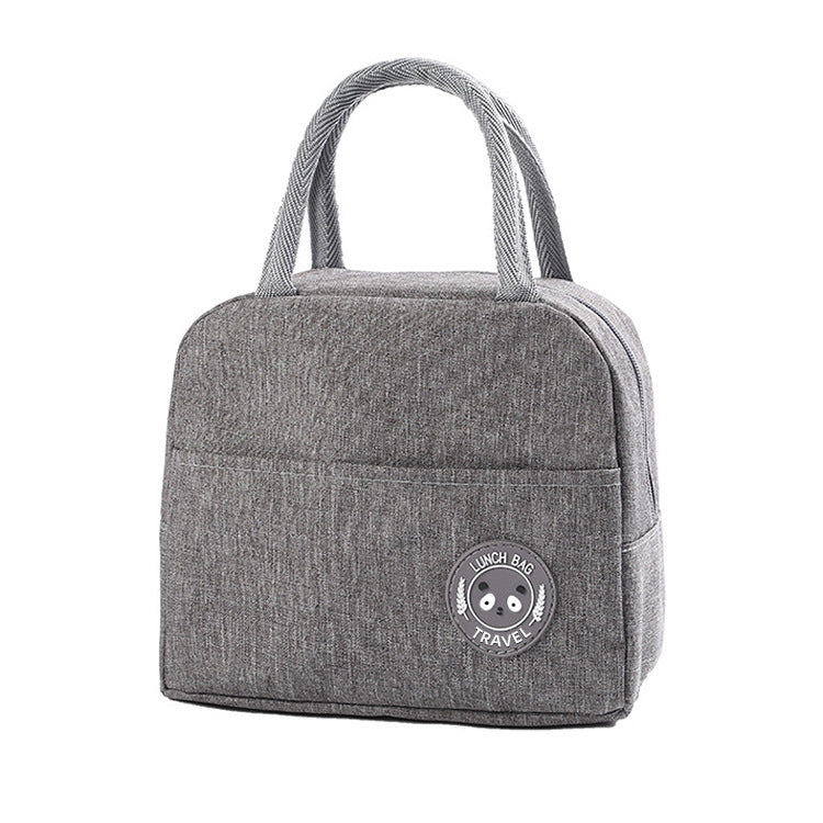 Fashion simple portable insulation bag waterproof fresh-keeping aluminum foil lunch box bag small lunch bag travel cooler bag - Korvel