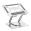 Office Aluminum Notebook Bracket Computer Cooling Bracket Double Pole Folding 360 Degree Stepless Rotation - Korvel