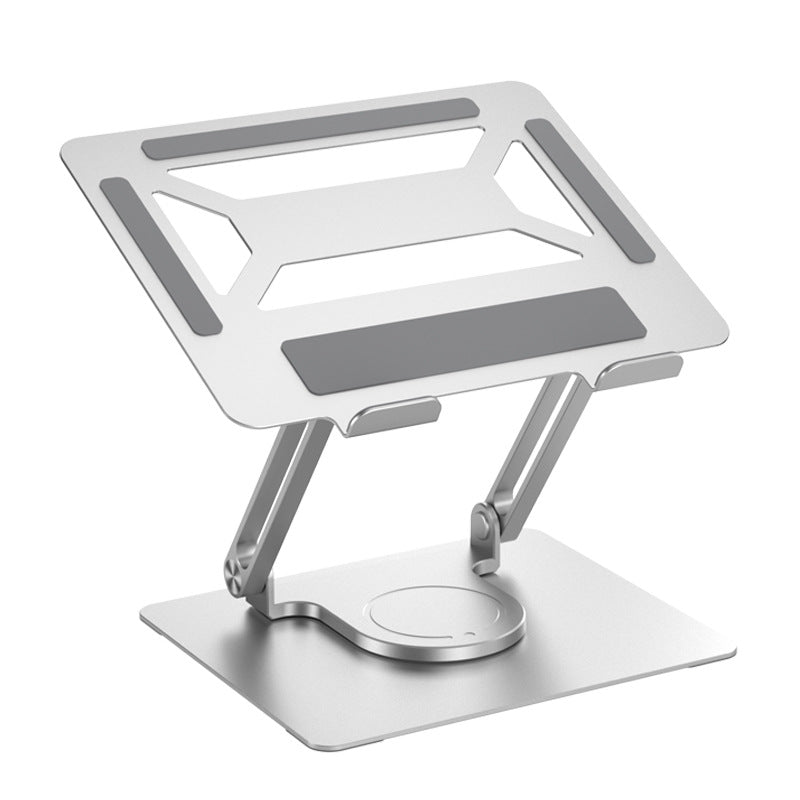 Office Aluminum Notebook Bracket Computer Cooling Bracket Double Pole Folding 360 Degree Stepless Rotation - Korvel