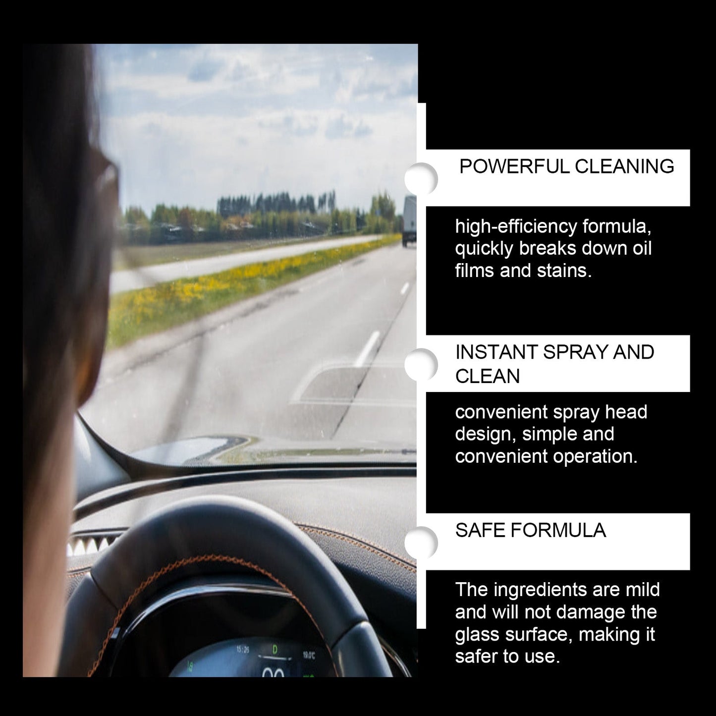 Premium Multifunctional Glass Foam Remover for Vehicles