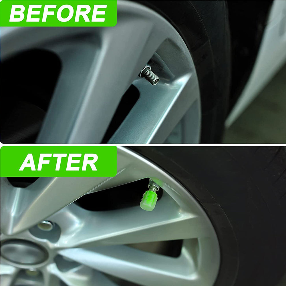 Car Tire Luminous Valve Cap Car With Electric Vehicle Motorcycle Air Nozzle Cover Luminous Valve Core Cover Tire Universal - Korvel