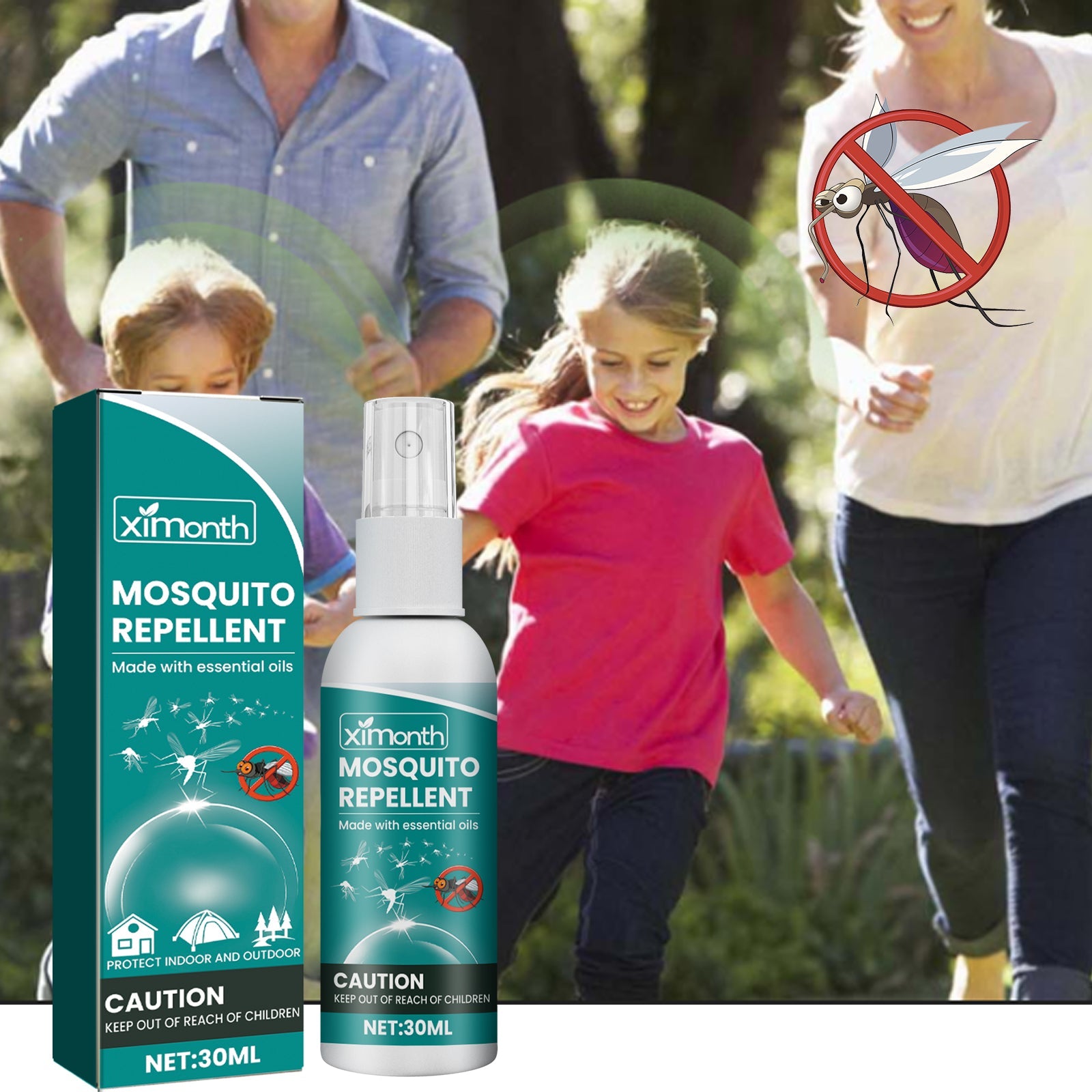 Mosquito Repellent For Outdoor And Indoor Mosquito Bites And Itchy Skin Relief Refreshing Portable Mosquito Repellent Spray - Korvel