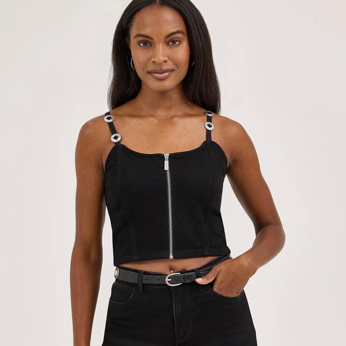 Stylish Concho-Embellished Tank Top for Women | Wrangler - Korvel