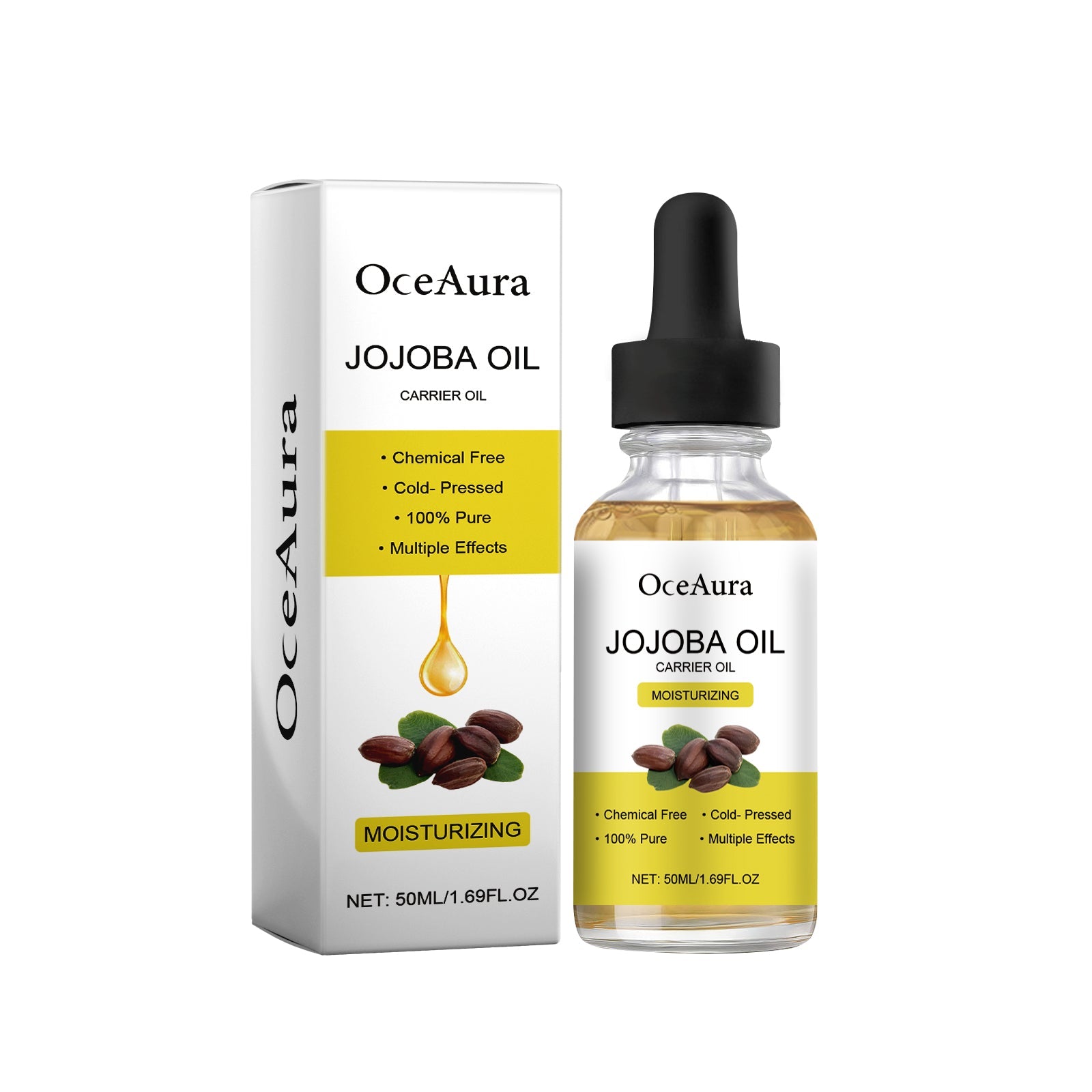 Jojoba Oil, Smooth Treatment Repair Frizz And Moisturize Skin Essence - Korvel