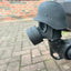 Cubierta de enganche de remolque impresa en 3D con diseño de casco de acero
