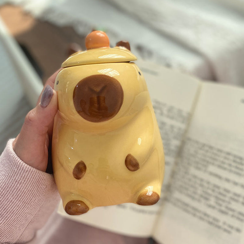 Charming 3D Capybara Mug Pair - Unique Gift for Animal Lovers