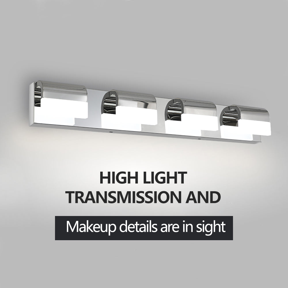 Modern 4-Light LED Vanity Lighting for Bathrooms