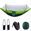 Automatic Quick Opening Mosquito Net Hammock Outdoor Camping Pole Mosquito Net Hammock Anti Roll Nylon Hammock - Korvel