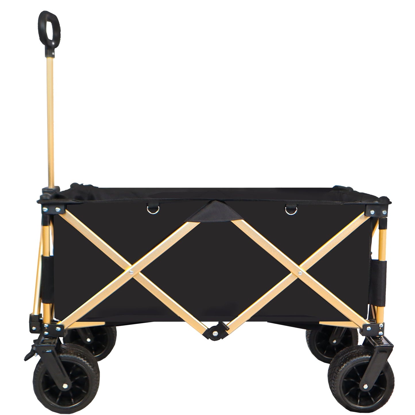 Chariot de Plage Pliable Haute Résistance avec Grandes Roues