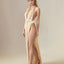 Hollow Out Halter Neck Cover-Up Dress - Korvel