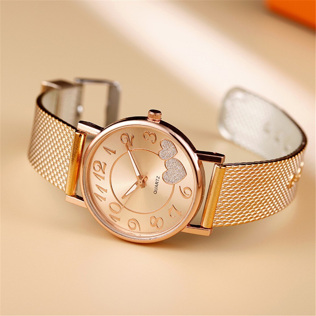 The Latest Top Watch Fashion Women Mesh Belt Watch Wild Lady Creative Gift relojes para mujer Drop Shopping - Korvel