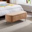 Banco Ottoman de Almacenamiento Camel con Patas Doradas