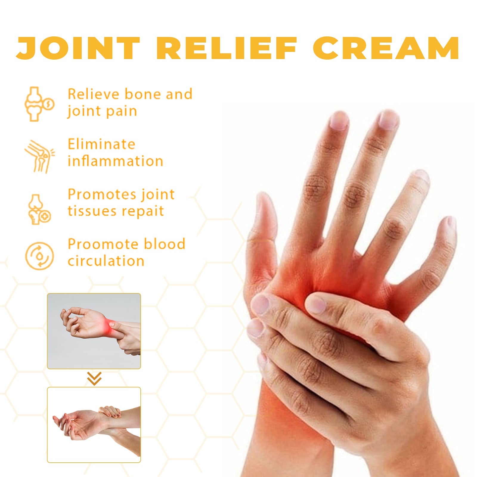 Bee Venom Joint Care Cream Relieves Knee Joint Pain And Discomfort By Massaging Body Joint Care Cream - Korvel