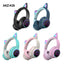 AKZ-K26 Head Mounted Bluetooth Cat Ears Luminous Cute Cool Card Wireless Sports Stereo Headset - Korvel