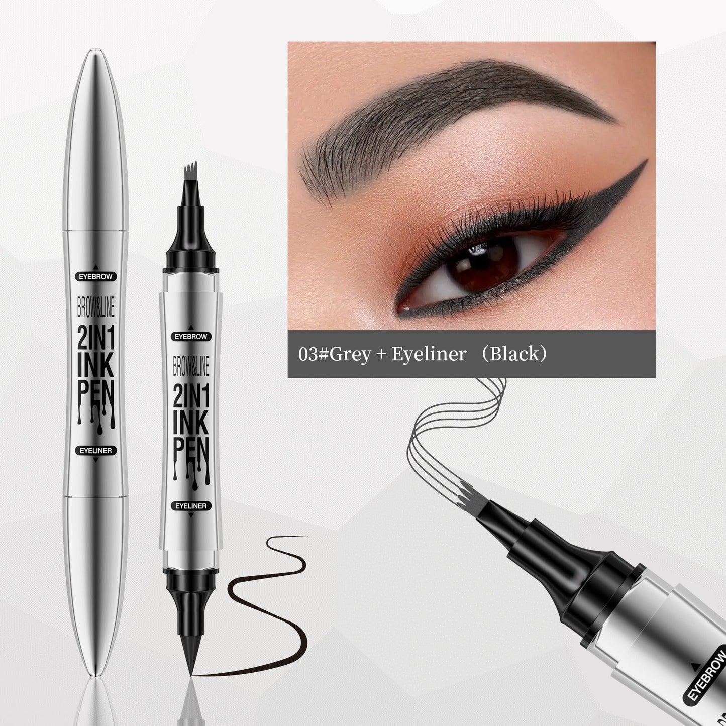Crayon Eyeliner et Sourcils 2-en-1 Hellokiss
