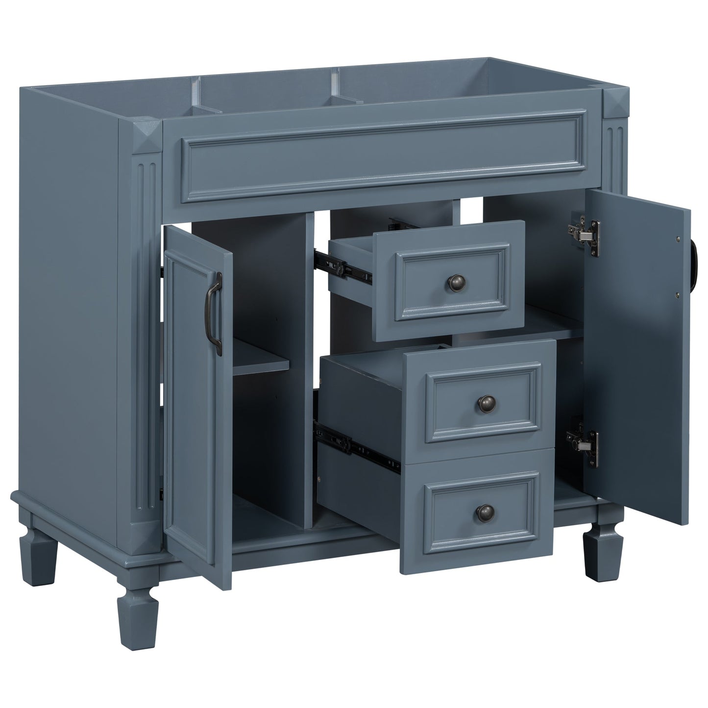36'' Modern Bathroom Vanity - Cabinet Only with Soft Closing Doors
