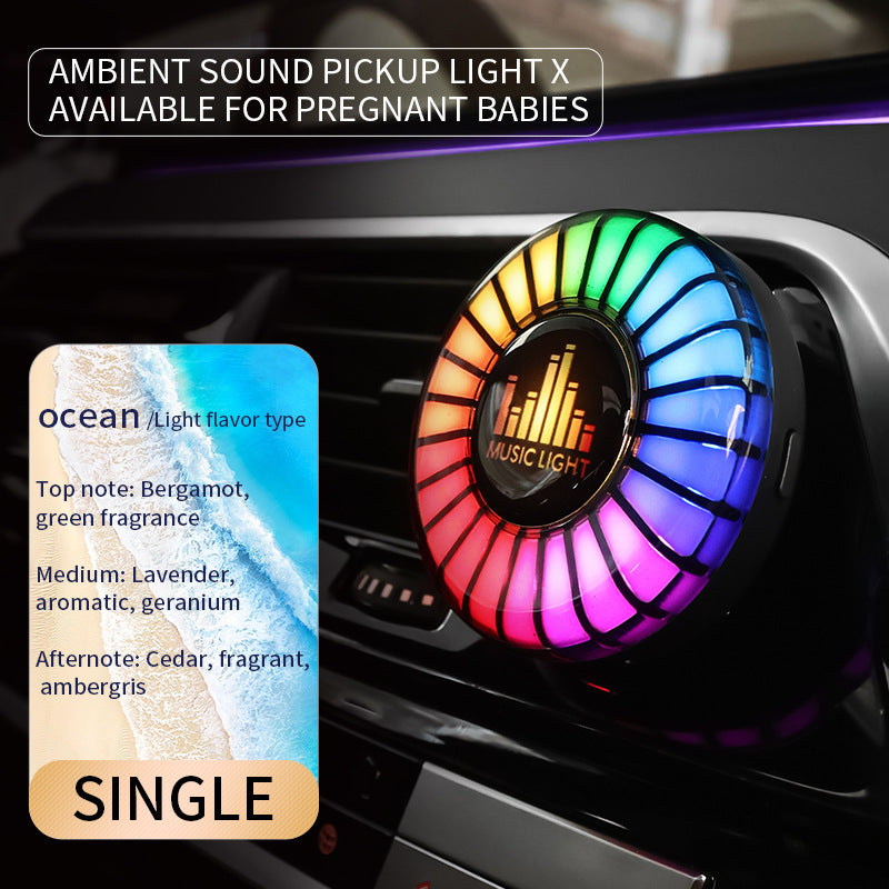 Désodorisant d'Aromathérapie pour Voiture Premium avec Lumière d'Ambiance