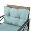 Conjunto de Muebles de Wicker para Exterior Premium con Mesa de Metal Negra