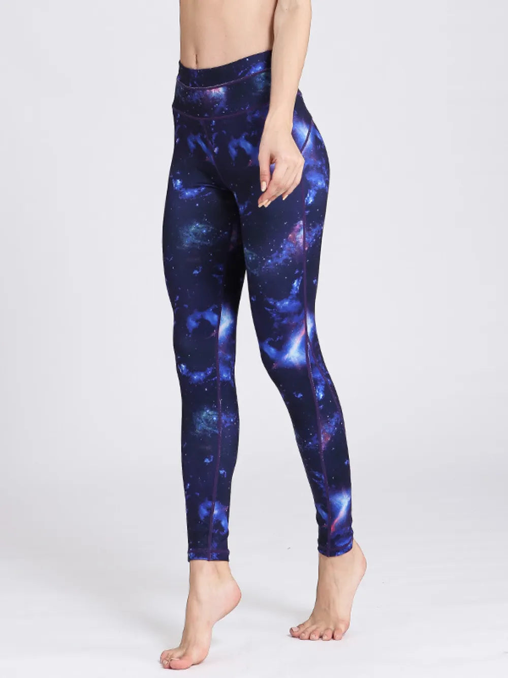 Printed Active High Waist Leggings - Korvel