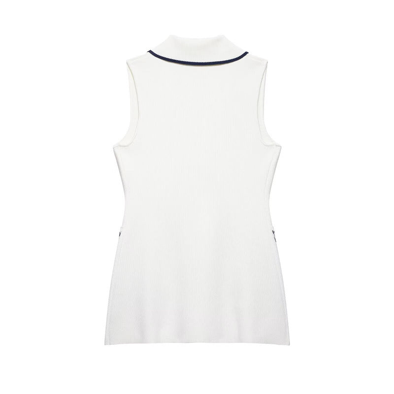 Stylish Women's Sleeveless Knit Tank Top