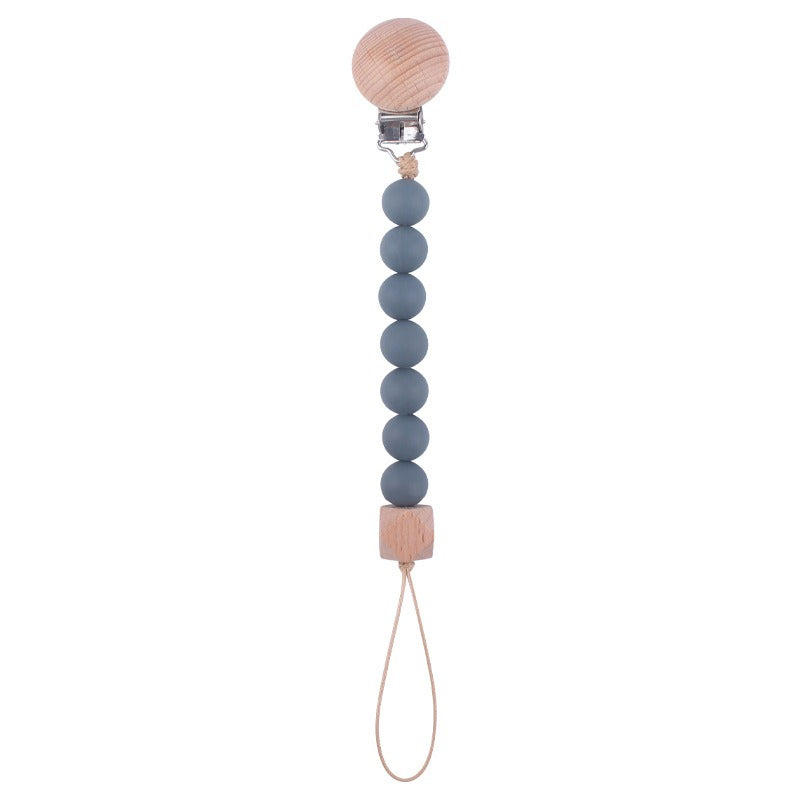 Infant and toddler products, beech wood pacifier clip, soothing wood octagonal pacifier, anti drop chain - Korvel
