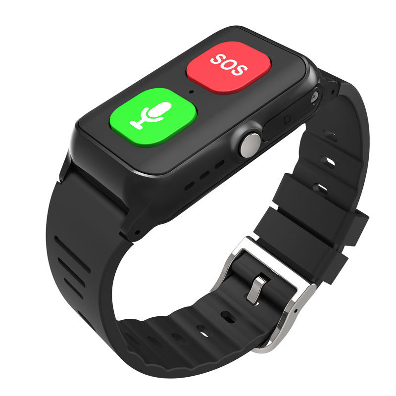 A70 Elderly GPS Positioning Watch Locator With Heart Rate Measurement Body Temperature Smart Bracelet - Korvel