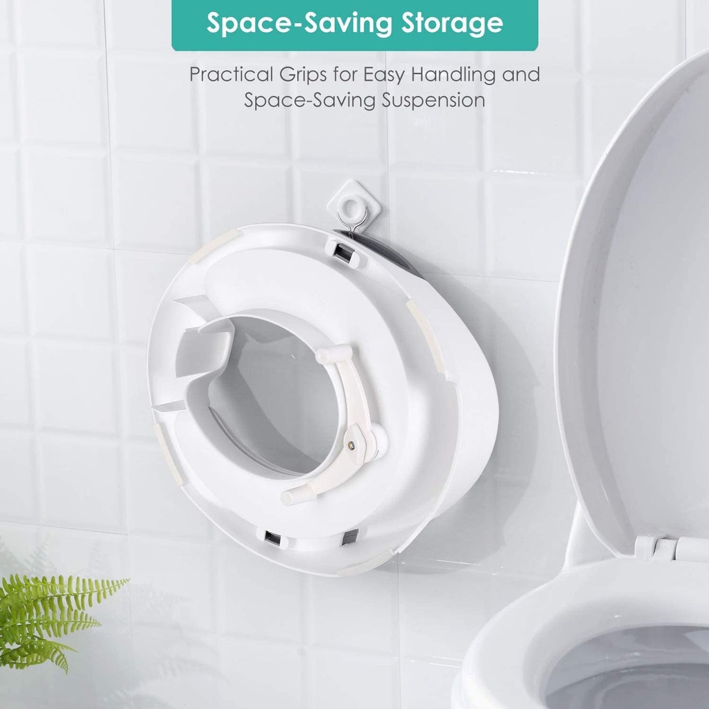 Toilet Seats for Children Baby Handles Backrest Baby Unisex Potty Training Urinal Portable Commode Pew Ring Home Supplies - Korvel