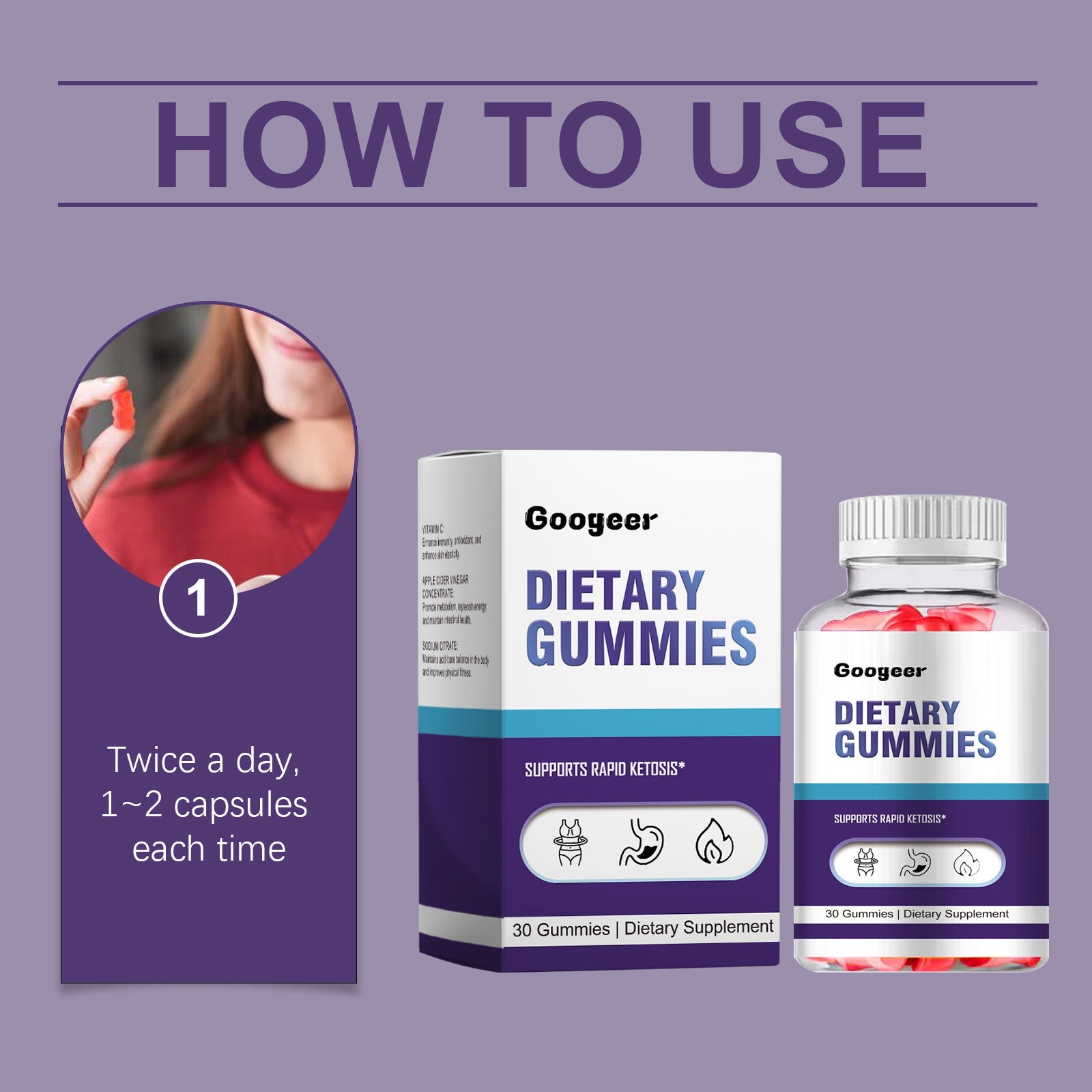 Dietary Gummies, Vitamin Supplement To Improve Immunity Apple Cider Vinegar Fudge - Korvel