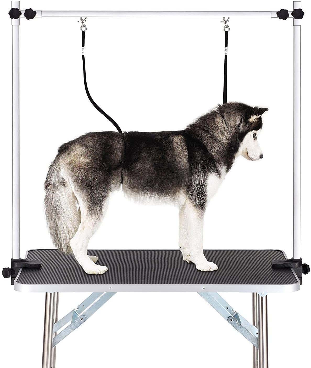 36" Professional Dog Pet Grooming Table Adjustable Heavy Duty Portable w/Arm & Noose & Mesh Tray - Korvel