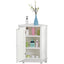 Modern White Triangle Corner Bathroom Cabinet with Adjustable Shelf