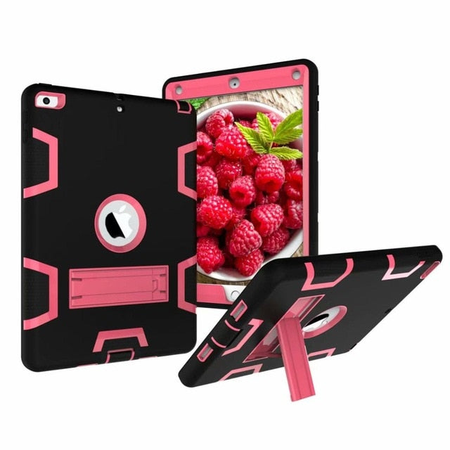 Armor Case For iPad2 iPad3 iPad4 Kids Safe Heavy Duty Silicone Hard Cover For Ipad 4 3 2 iPad 3 2 Tablet Case - Korvel
