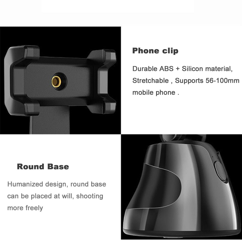 Portable All-in-One Smart Selfie Stick with 360° Rotation