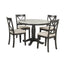 Orisfur 5 Pieces Dining Table and Chairs Set for 4 Persons Kitchen Room Solid Wood Table with 4 Chairs - Korvel