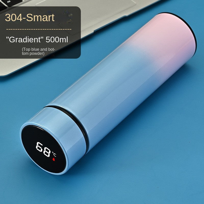 Smart Temperature Measurement Insulated Cup 304 Stainless Steel Water Cup Portable Home Cup Gift Cup Wholesale Engraving - Korvel