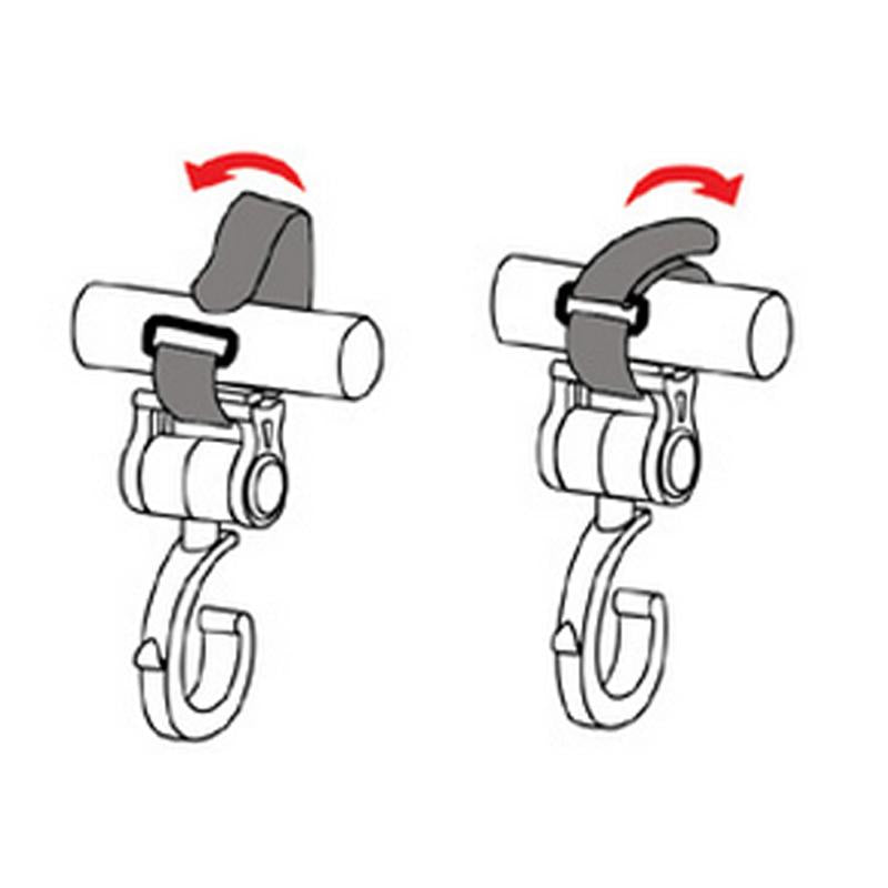 2 PCS/LOT Baby Stroller Accessories Hook Multifunction Baby Stroller Black High Quality Plastic Hook - Korvel