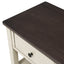 Table Console Rétro avec Étagères Ouvertes - Espresso et Beige