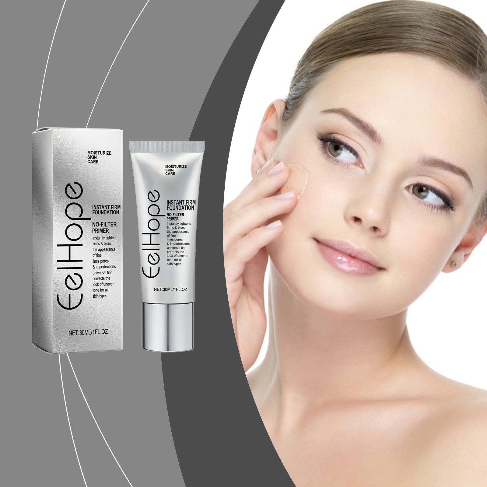 Moisture Concealer Foundation, Long-Lasting Moisturizing And Refreshing Moisturizing Light Skin Care Foundation - Korvel