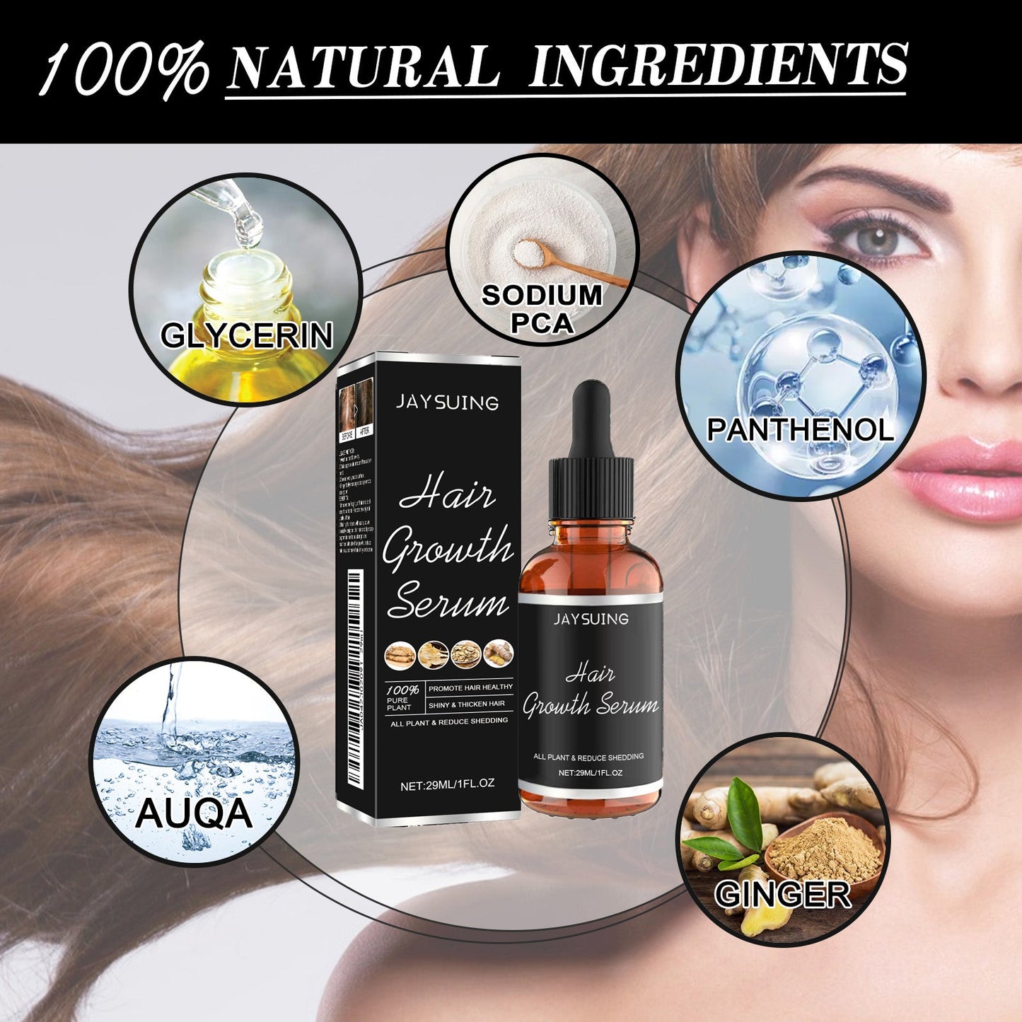 Nourishing Hair Serum for Scalp Care and Hair Vitality