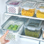 Kitchen food sealed preservation box fruit and vegetable drainage plastic storage box with lid - Korvel