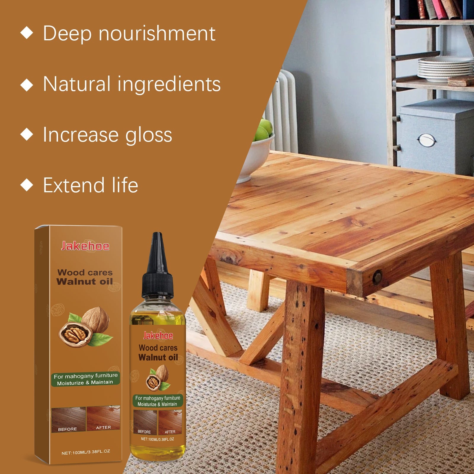 Wood Furniture Cleaning And Polishing Oil Furniture Floor Polishing Care Refurbished Cleaning And Maintenance Oil - Korvel