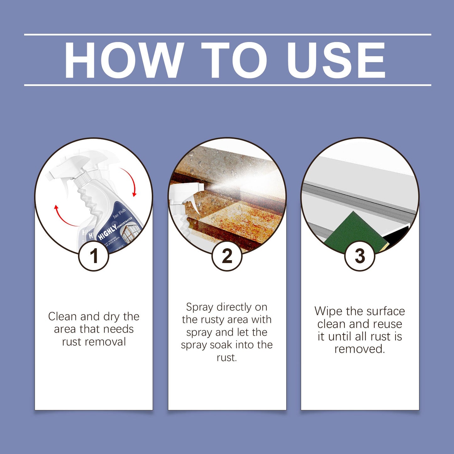 Steel Rust Remover Stainless Steel Rust Remover Cleaning Dish Sink Kitchen Utensils Cleaner - Korvel