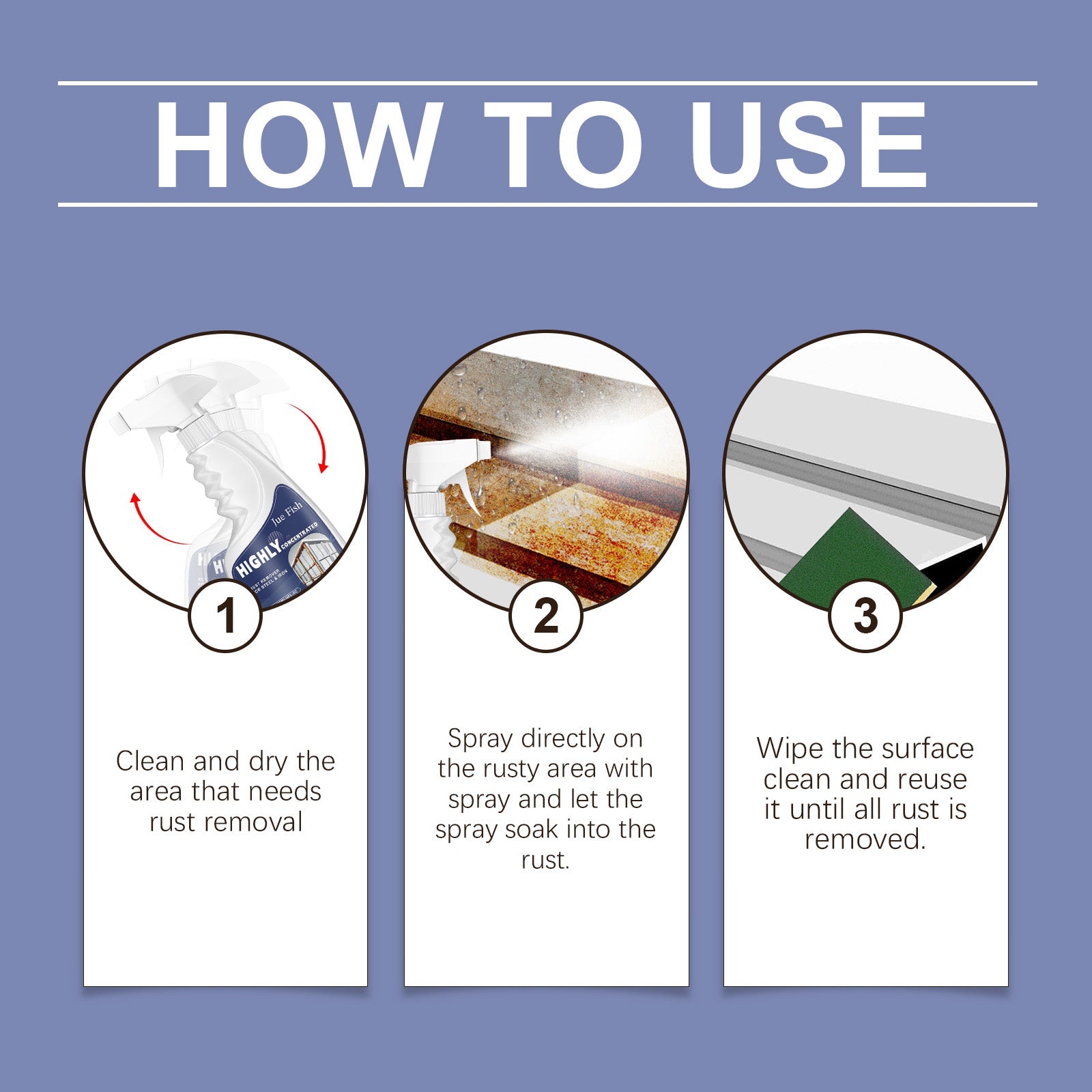 Steel Rust Remover Stainless Steel Rust Remover Cleaning Dish Sink Kitchen Utensils Cleaner - Korvel