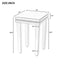 ON-TRANS glass mirror edge table, easy to assemble crystal design and adjustable height leg edge table, silver - Korvel