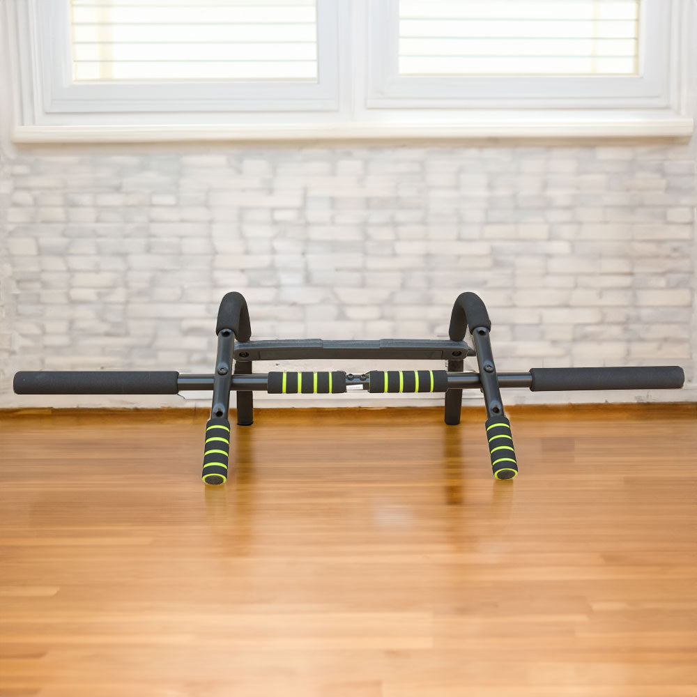 Wall Mounted Pull Up Bar Exercise Chin Bar Portable Dip Bars for Indoors Home Gym - Korvel