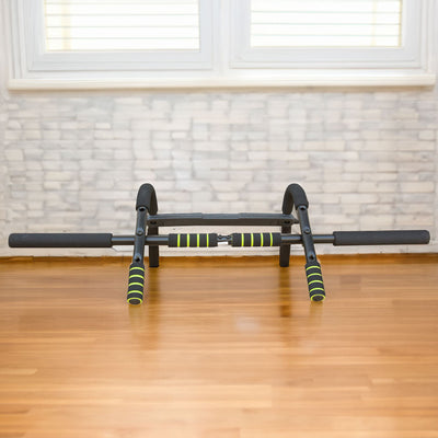 Wall Mounted Pull Up Bar Exercise Chin Bar Portable Dip Bars for Indoors Home Gym - Korvel