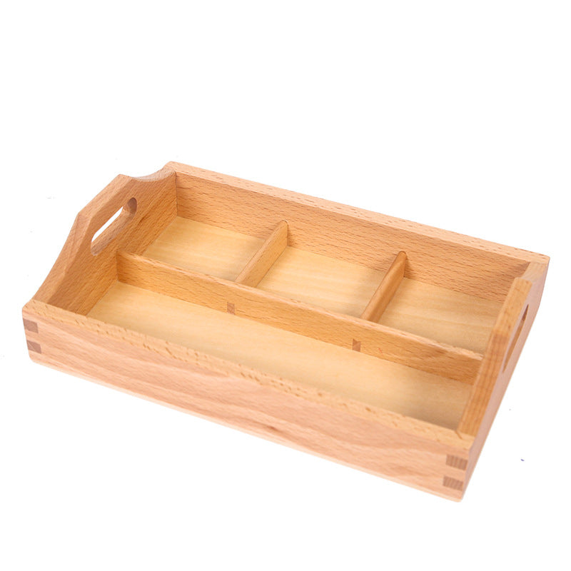 Montessori Daily Life Teaching Aids Children's Three-Grid Classification Plate Kindergarten Auxiliary Teaching Materials Classification Plate - Korvel