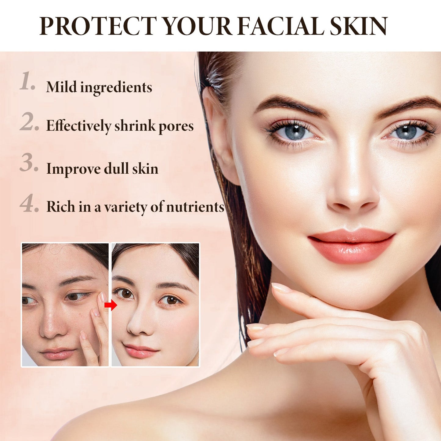 JAYSUING Strawberry BHA Pore-Smooth Face Serum